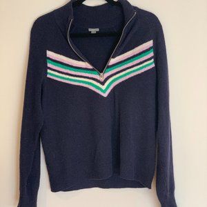Aerie Half-Zipper Sweater, Navy
